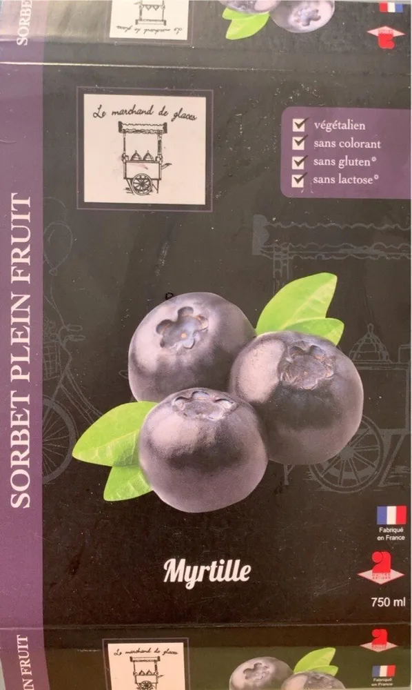 Sorbet myrtille