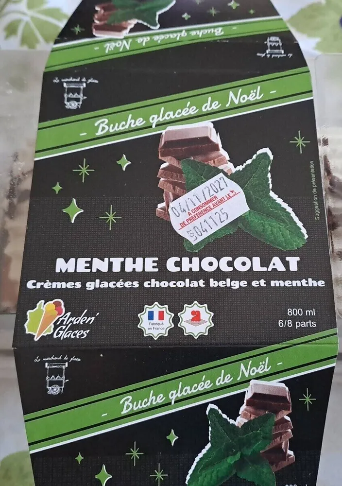 Bûche glacée de Noël