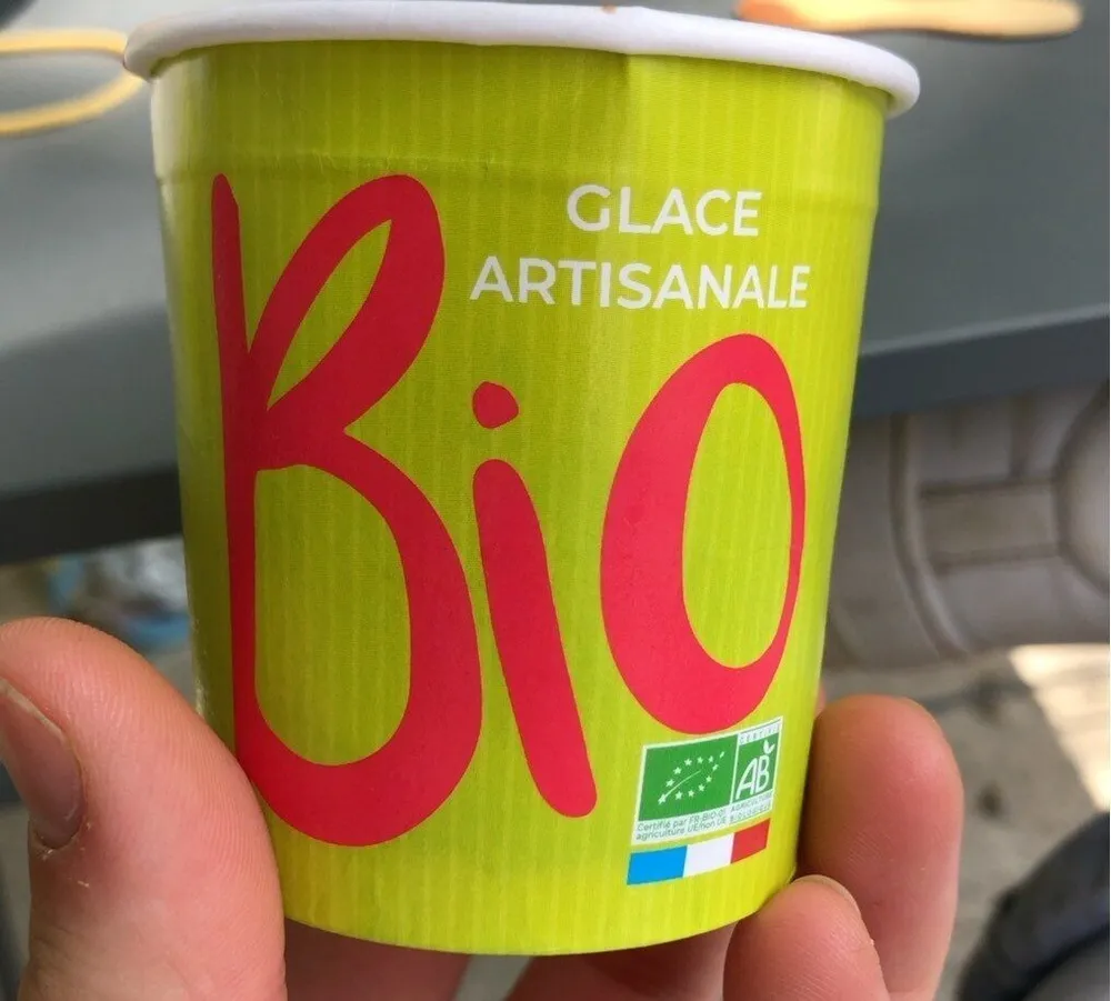 Glace artisanale Bio caramel