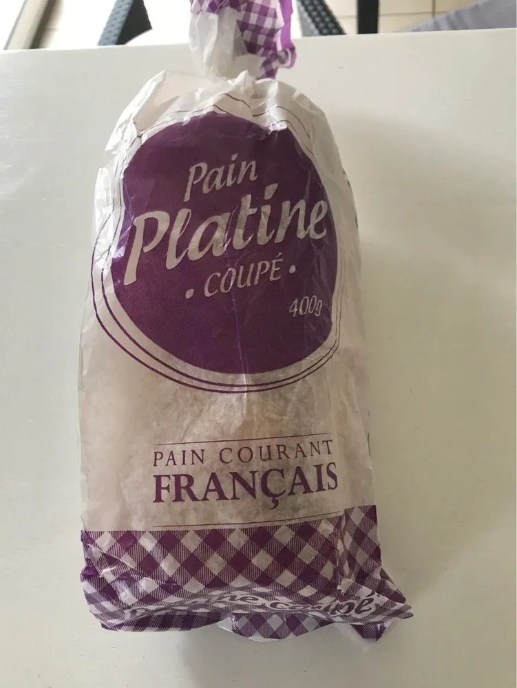Pain platine coupé