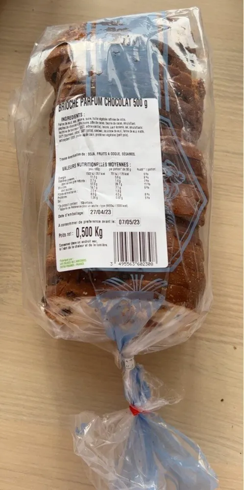 Brioche parfum chocolat