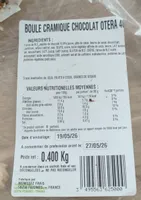 Boule cramique chocolat