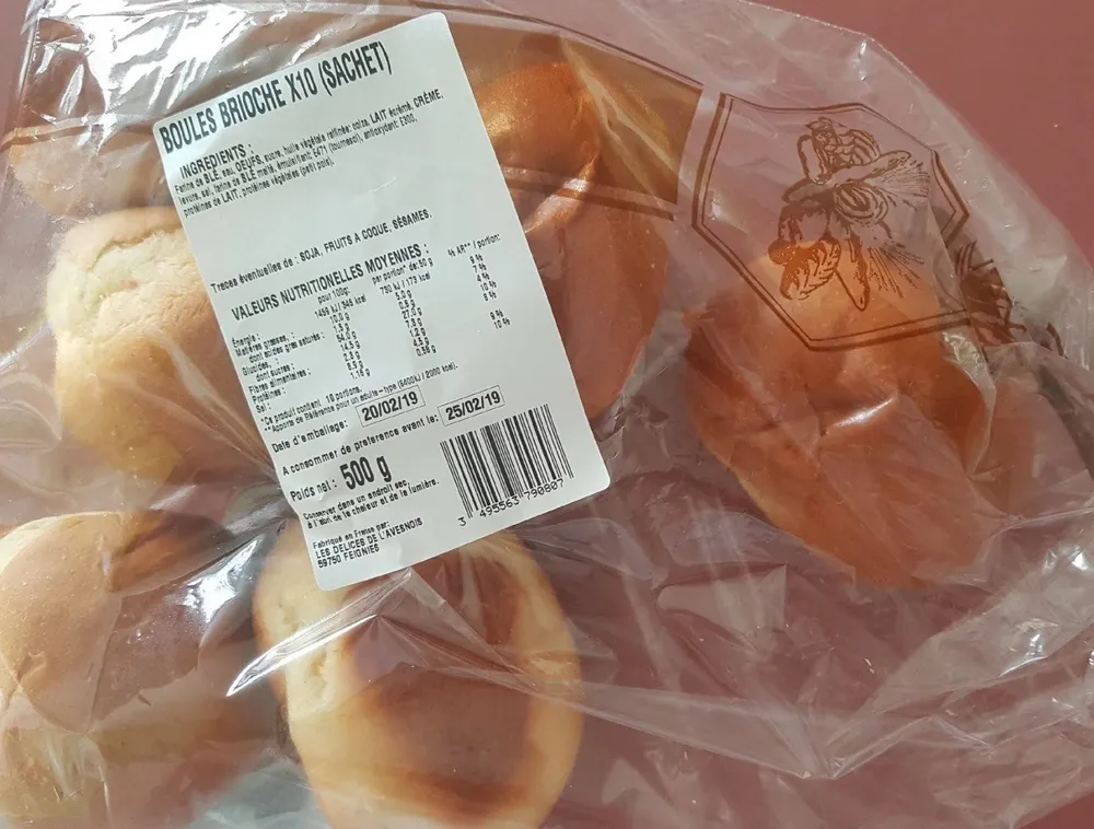 Boules brioche ×10 ( sachet )