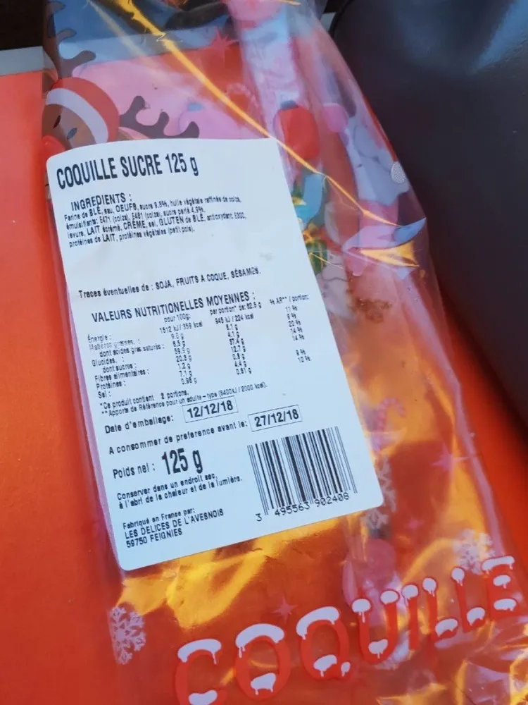 Coquille au sucre