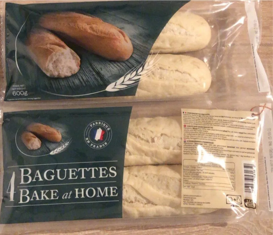 4 Baguettes Précuites
