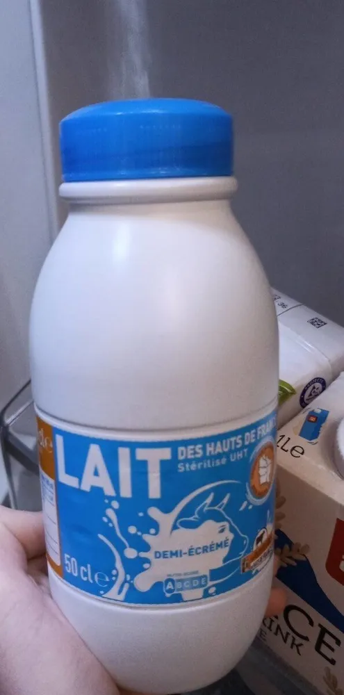 Lait des Hauts de France DEMI-ÉCRÉMÉ, (Stérilisé UHT)