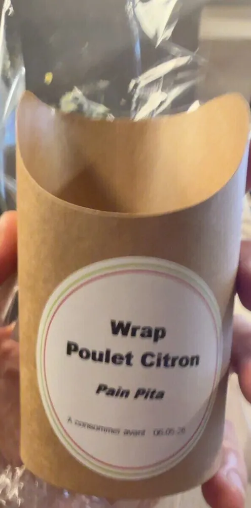 Wrap poulet citron