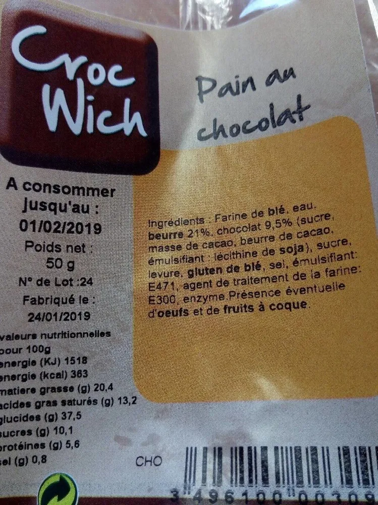 Petit pain au chocolat