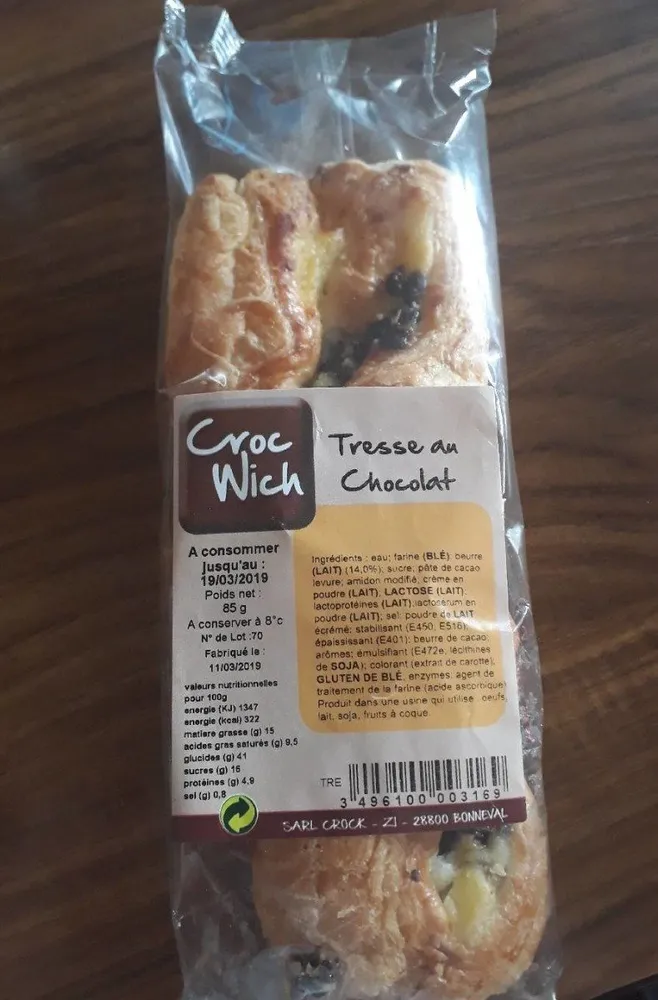 Tresse au chocolat