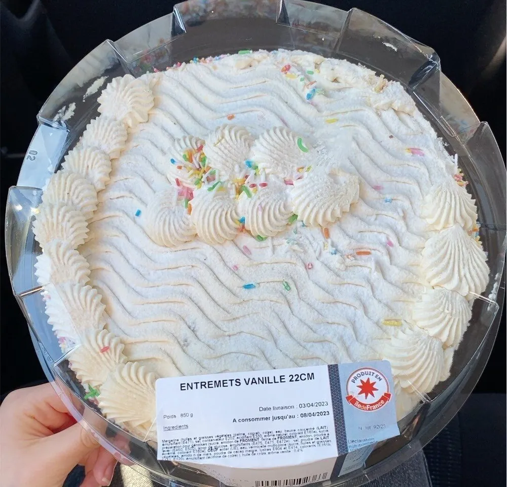 Entremets vanille