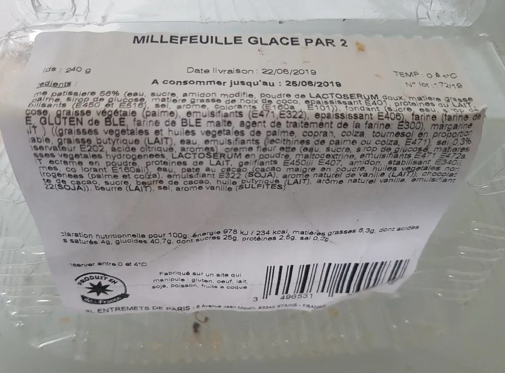 Millefeuille glace par 2