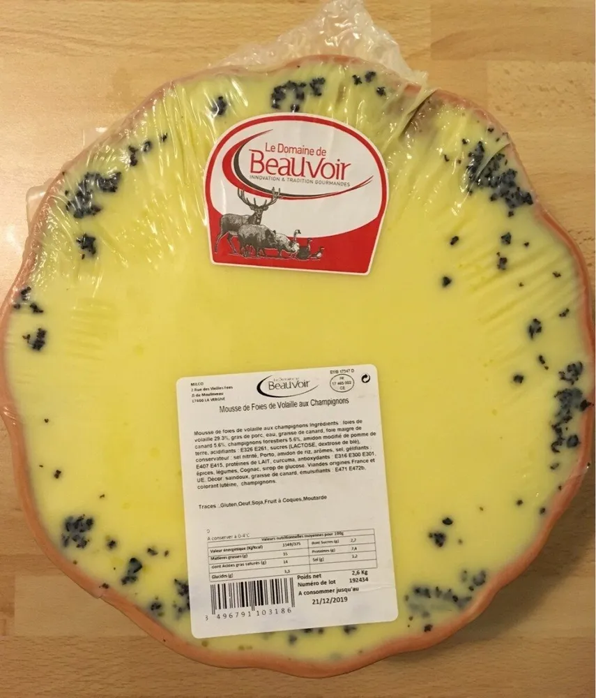 Mousse de foies de volaille aux champignons