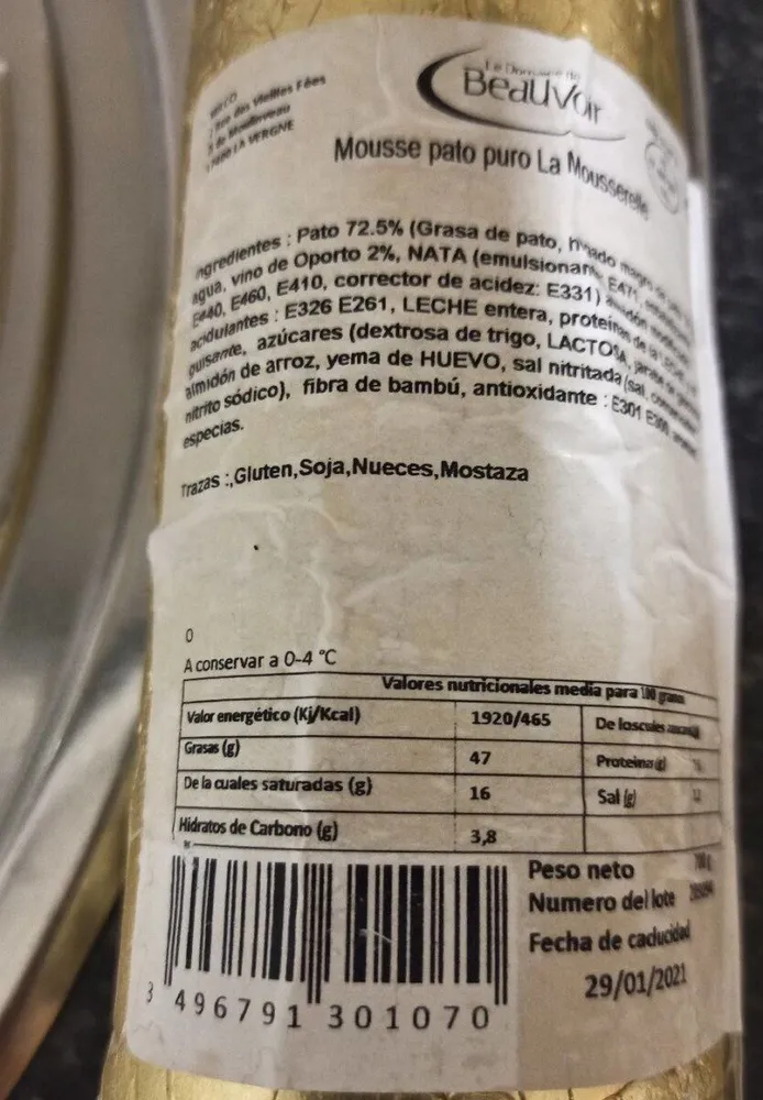 Mousse pato puro La Mousserelle