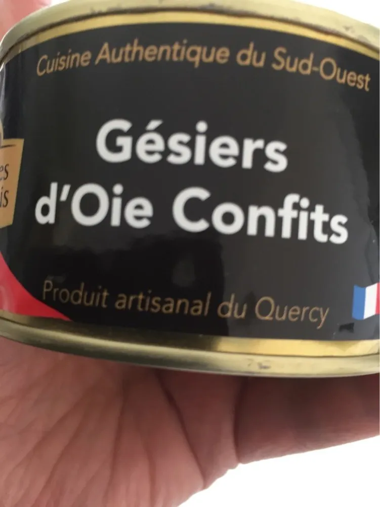Gesiers d'oies confits