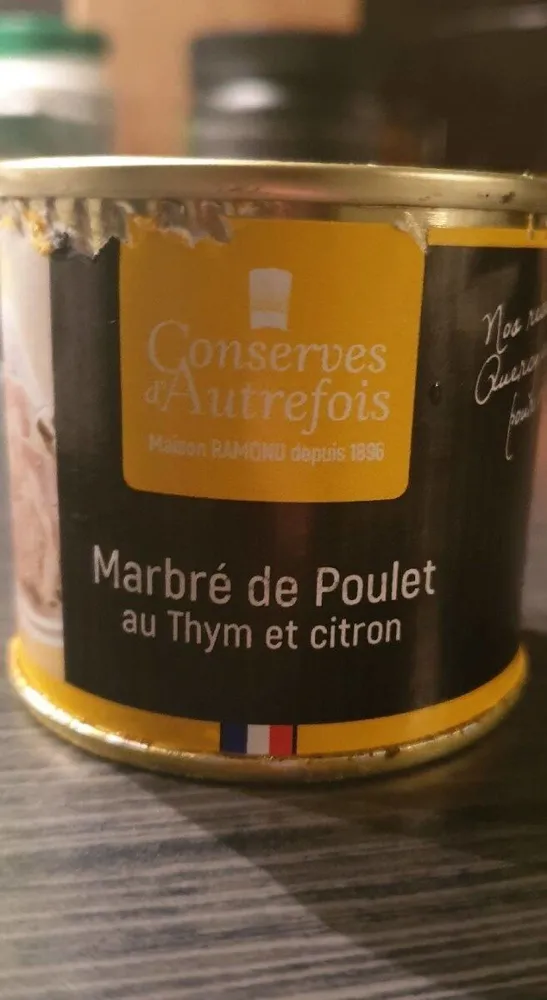 Marbré de poulet au thym et citron