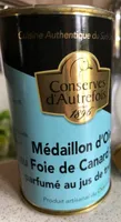 Medaille d'oie au foie de canard 50% au jus de truffes