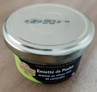 Émietté de Poulet Mariné au Citron Vert et Coriandre