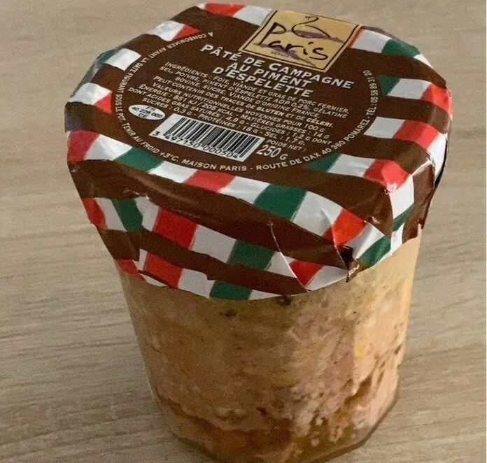 PÂTÉ DE CAMPAGNE AU PIMENT D'ESPELETTE