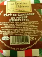 Pâté  de campagne au piment d espelette