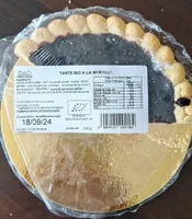 Tarte biologique à la myrtille