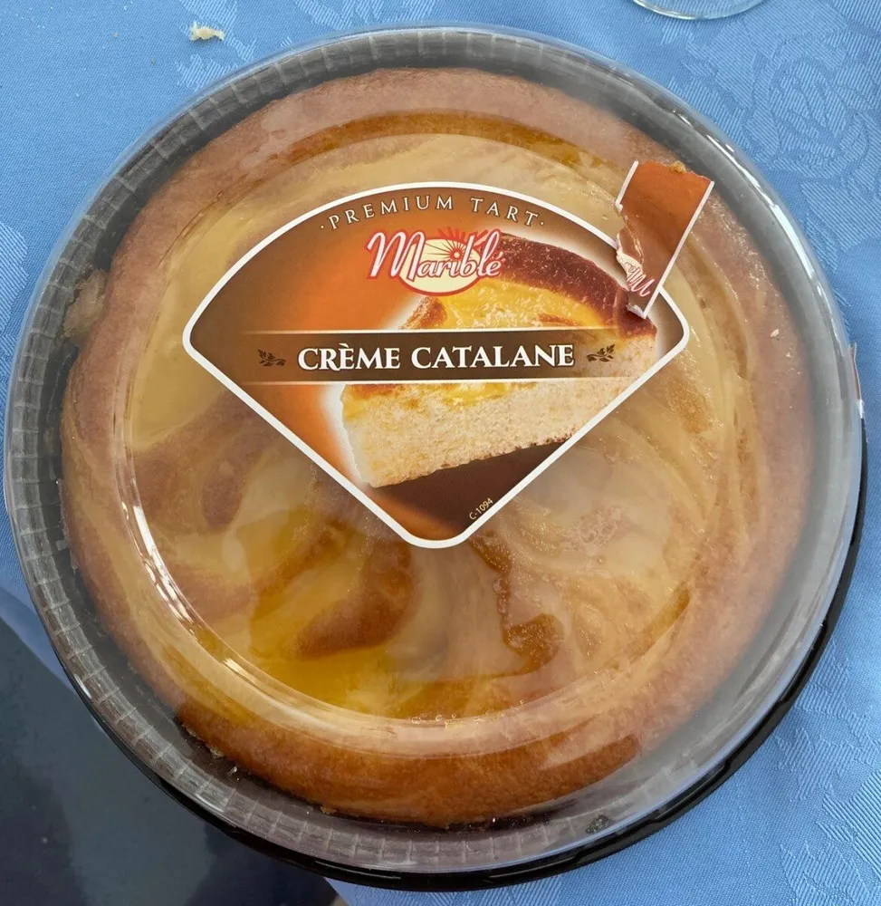 Catalan cream cake