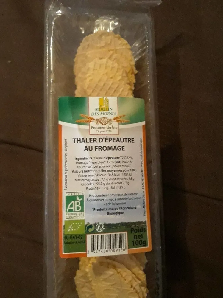 Thaler d'épeautre au fromage