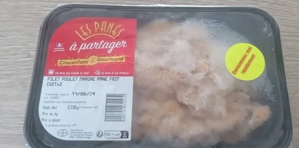 Filet de poulet mariné frit