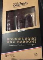 Boudins noirs aux marrons