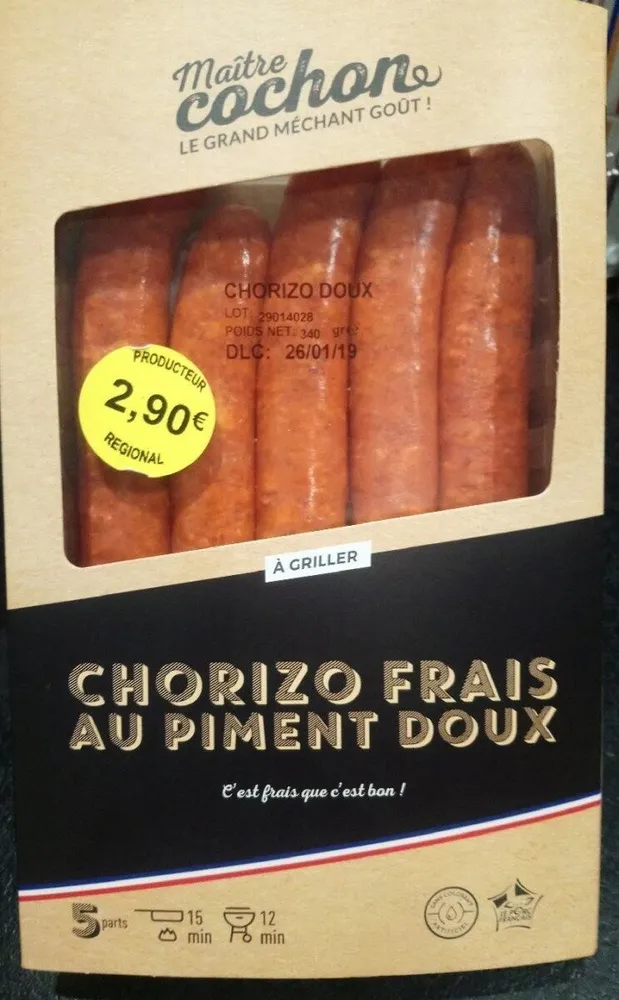 Chorizo frais au piment doux