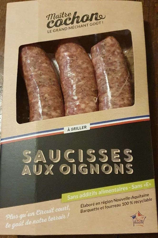 Saucisses aux oignons