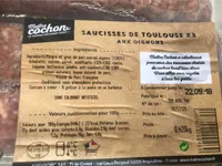 Saucisse de Toulouse aux oignons x 3