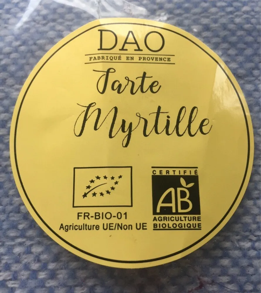 Tarte bio a la myrtille