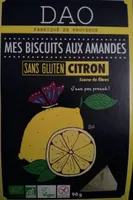 Mes biscuits aux amandes sans gluten citron