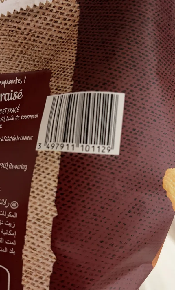 Chips saveur Poulet Braisé