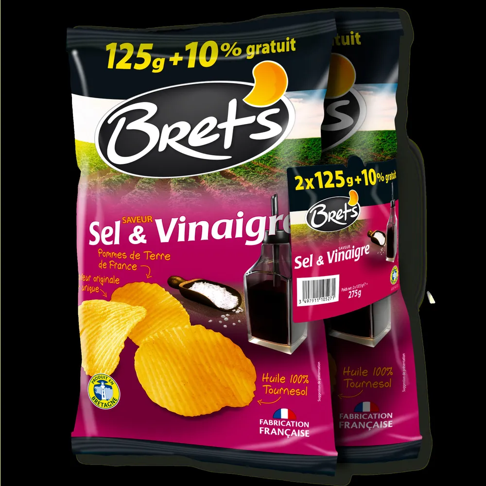 Chips saveur sel & vinaigre Les Aromatisées