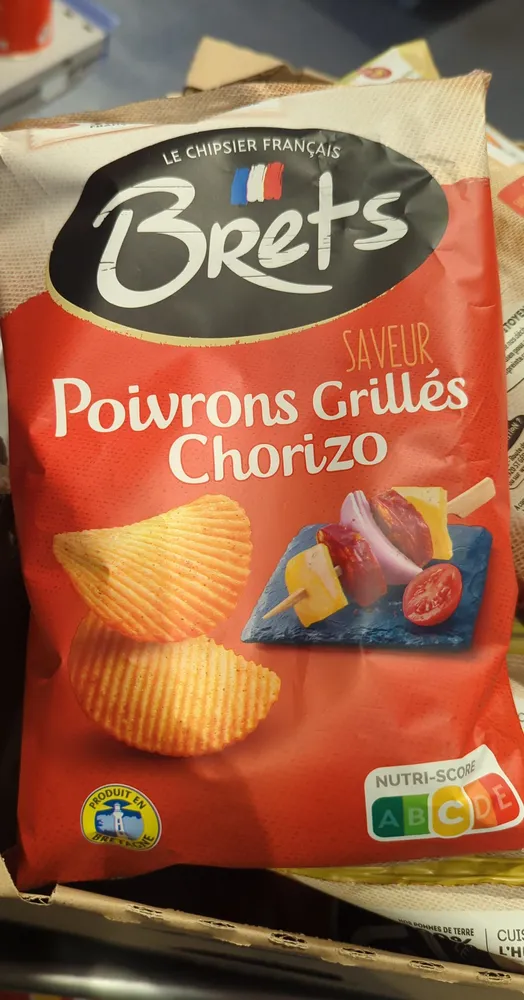 Chips saveur poivrons grillés chorizo