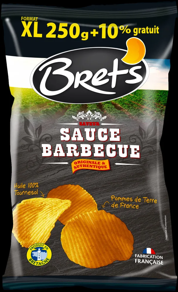Chips de pommes de terre saveur Sauce Barbecue