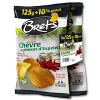 Chips saveur chèvre & piment d'Espelette