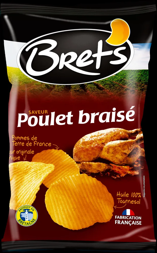 Chips de pommes de terre saveur Poulet braisé