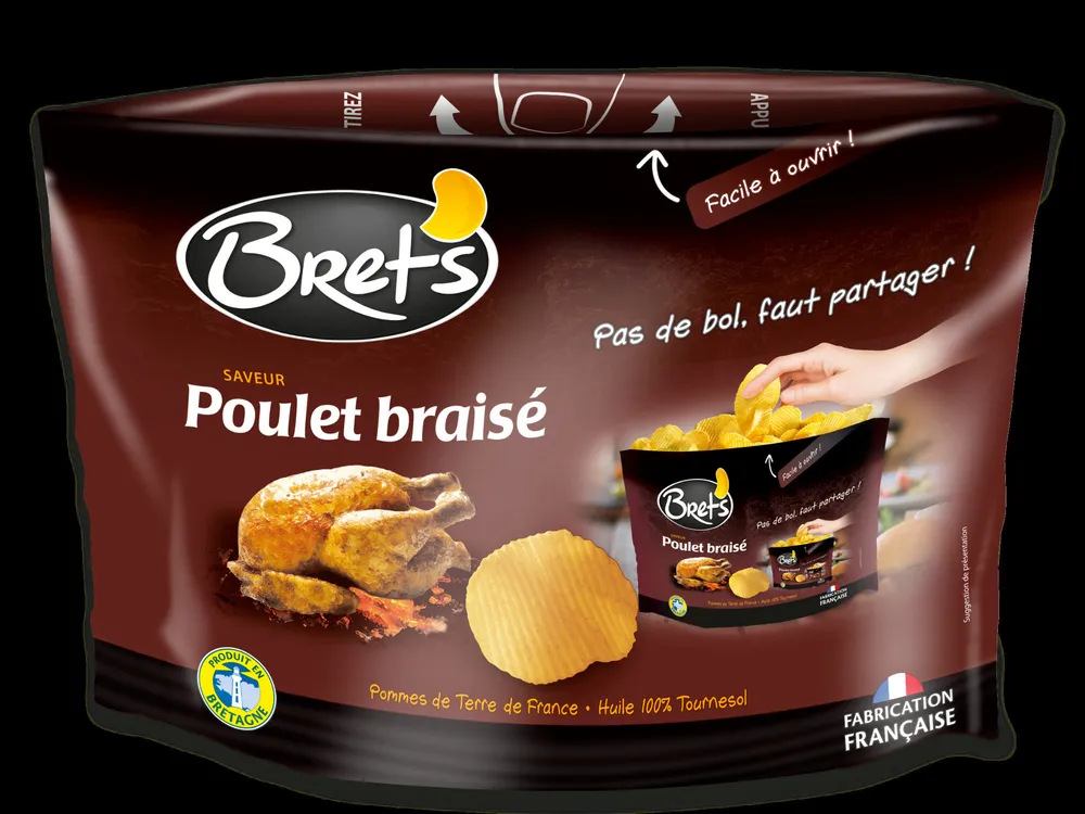 Chips poulet braisé