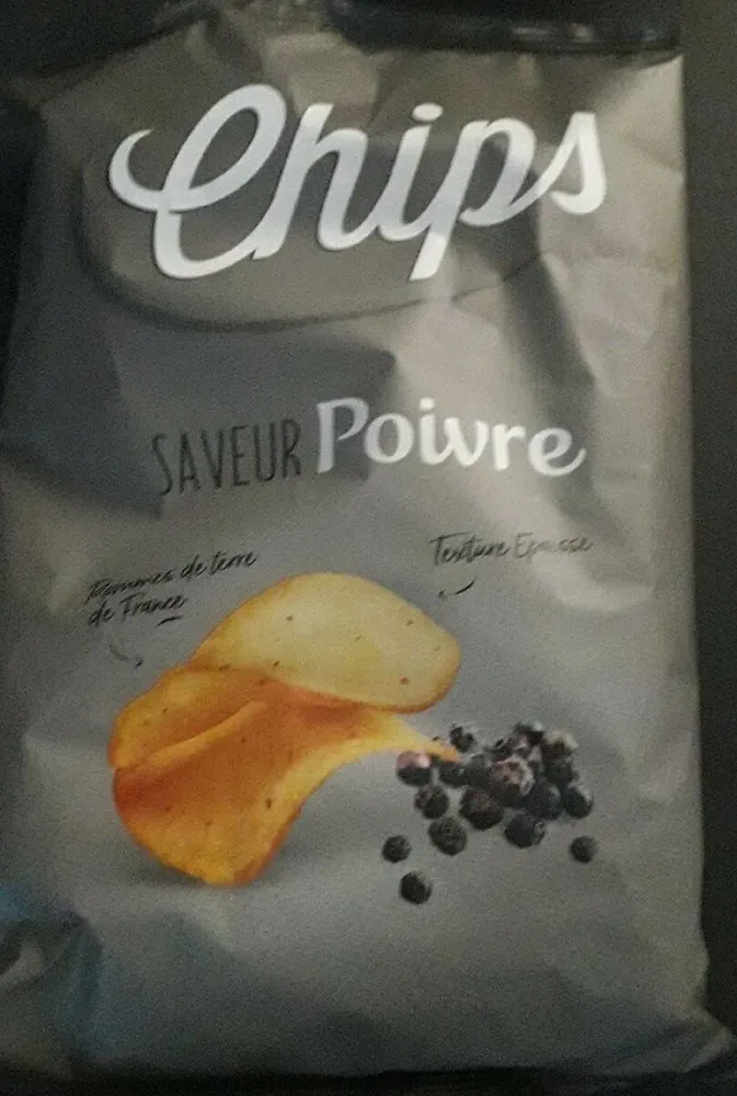 Chips saveur poivre
