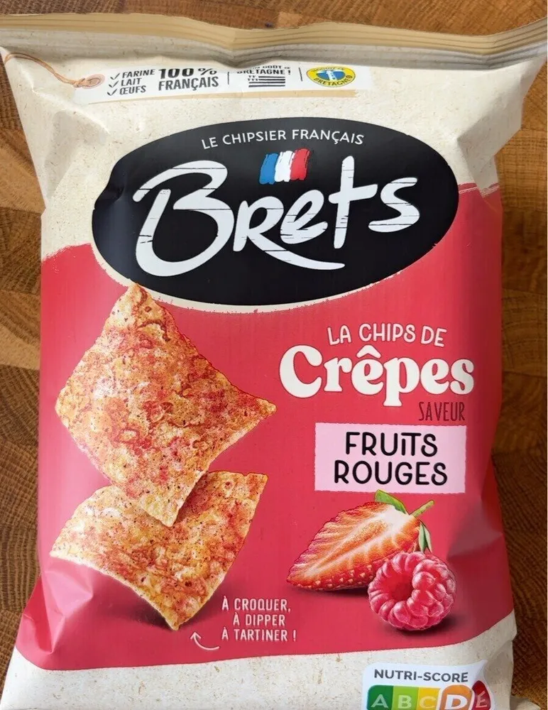 Chips de crêpes saveur fruits rouges