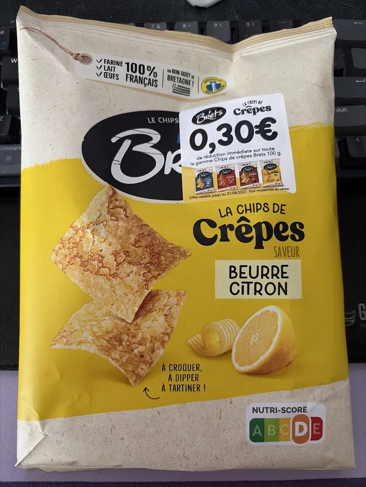 Bret’s Chips Crêpes Beurre Citron