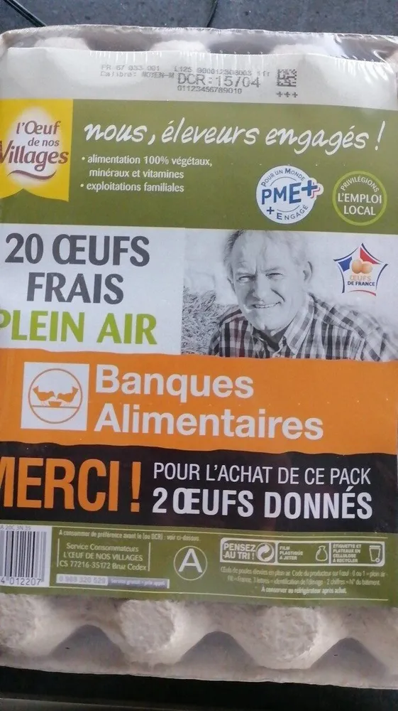20 œufs frais