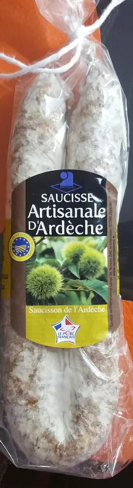 Saucisse artisanale  d'Ardèche