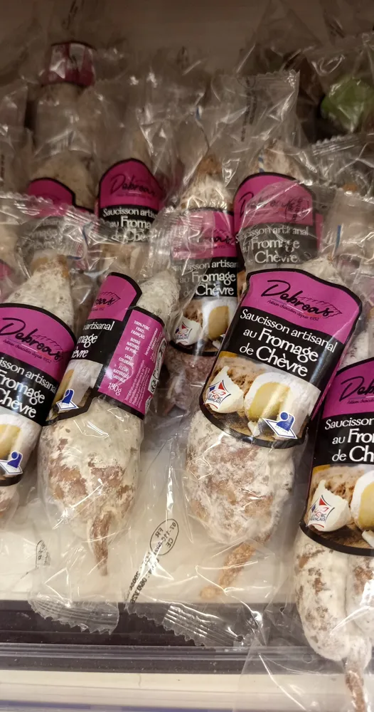 Saucisson artisanal au fromage de chèvre