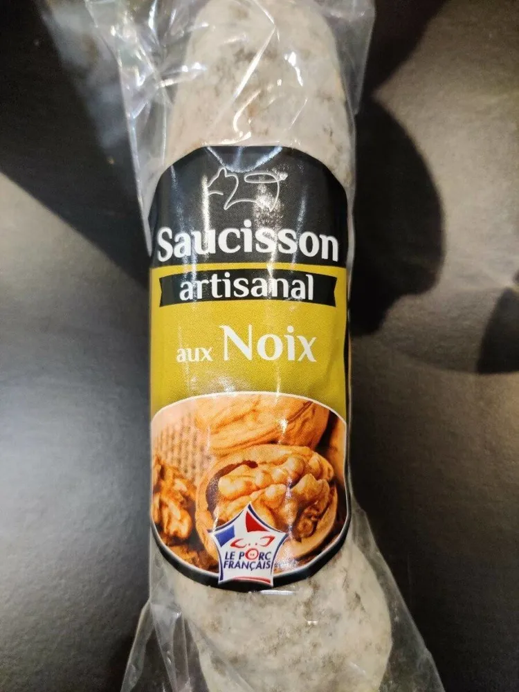 Saucisson artisanal aux noix