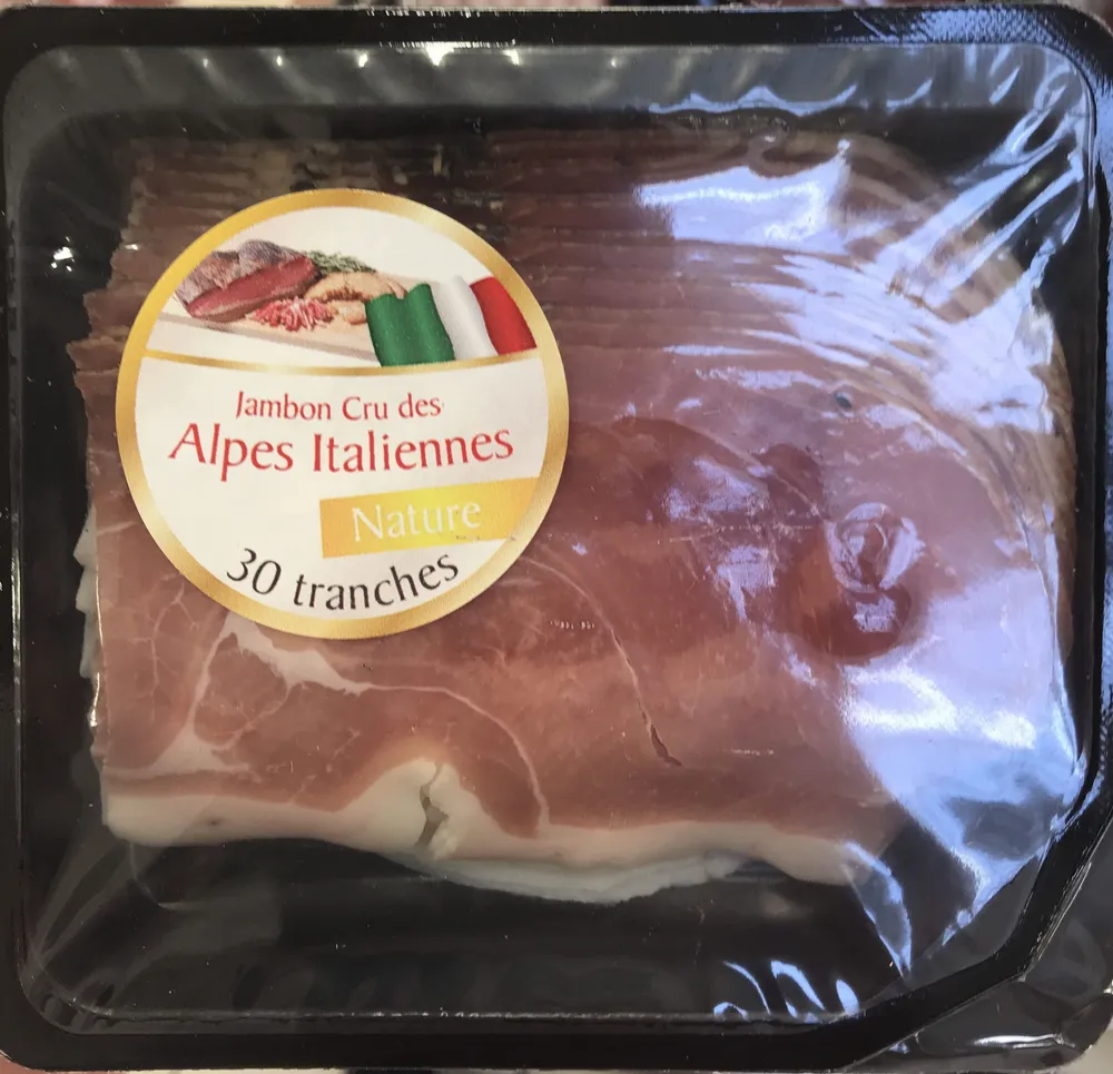 Jambon cru des Alpes Italiennes nature