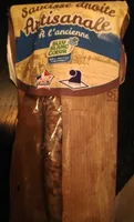 Saucisse droite artisanale à l'ancienne