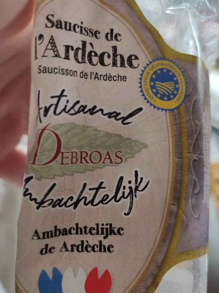 Saucisse de l'Ardèche artisanale Debroas